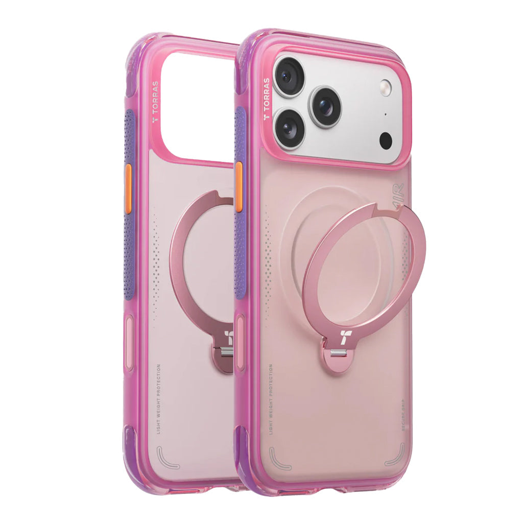 TORRAS Ostand Q3 Air for iPhone 17 Pro - Neon Pink