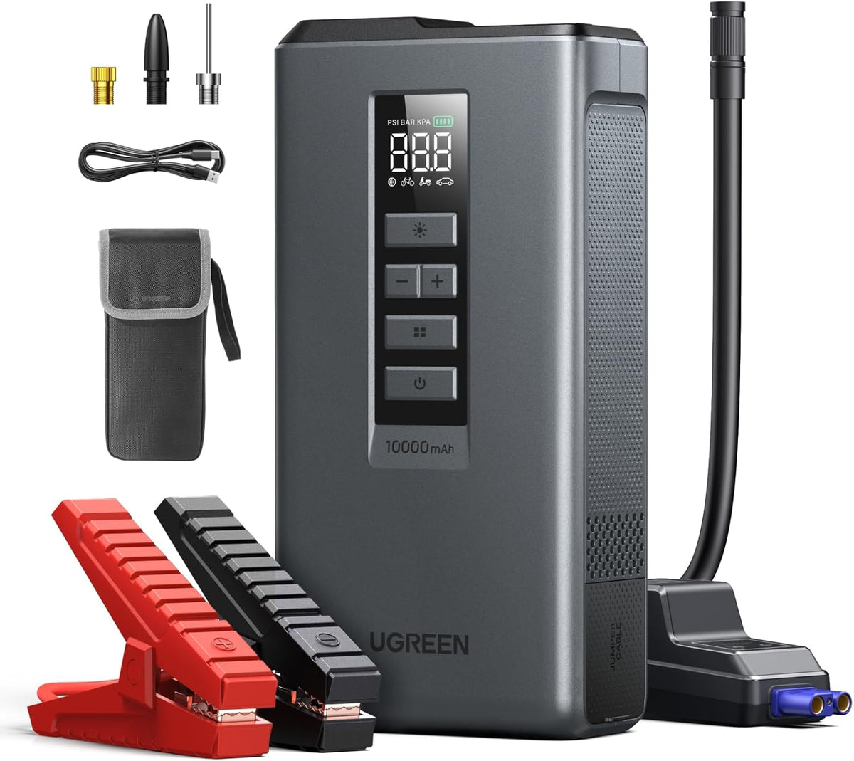 UGREEN Car Jump Starter with Air Compressor