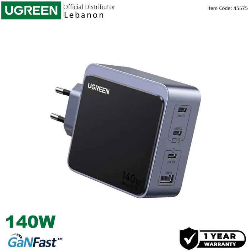 UGREEN 140W 4-Port GaN Charger