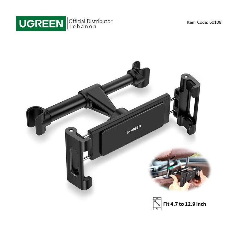 UGREEN Car Back Seat Headrest Mount for Phone & Tablet