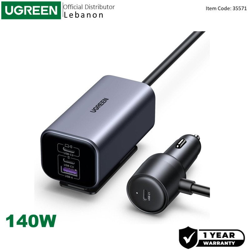 UGREEN EC706 150W GaN USB-C Car Charger