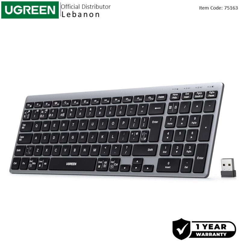UGREEN Ultra-Slim Wireless Keyboard