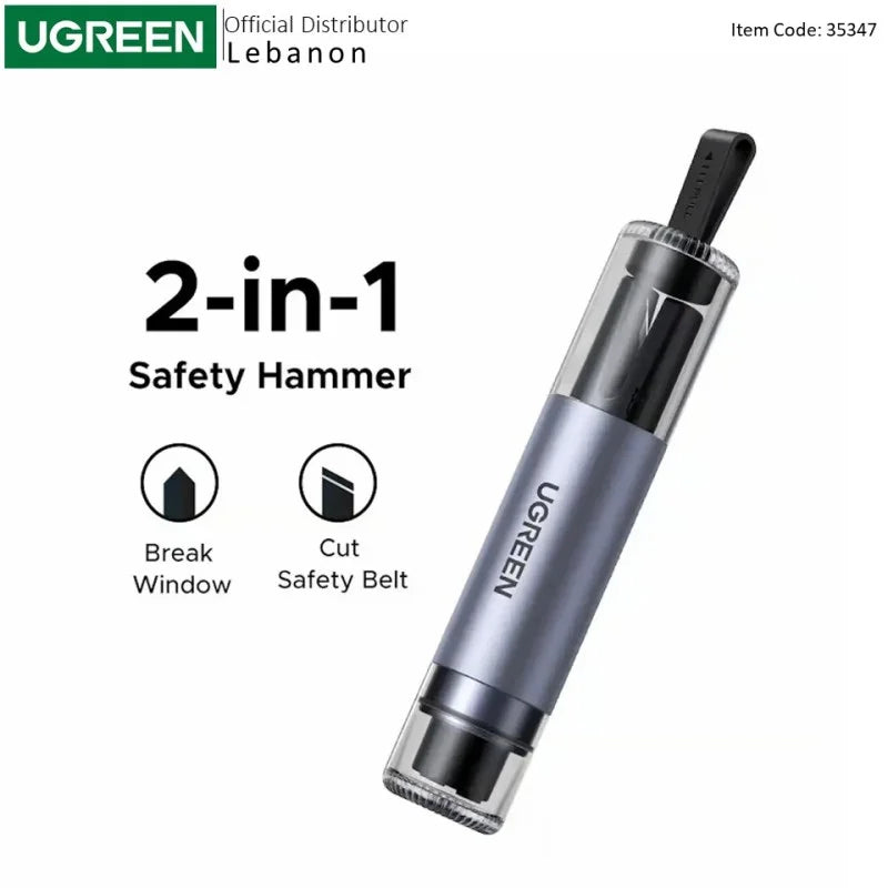 UGREEN LP821 Emergency Car Window Breaker & Seatbelt Cutter