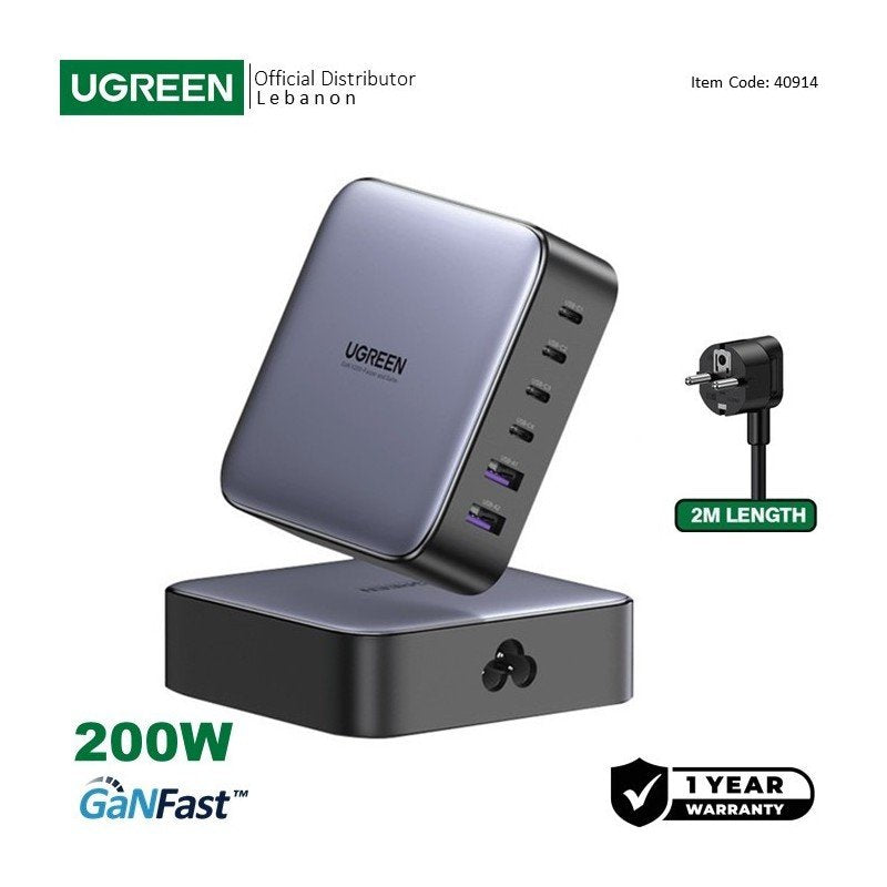 UGREEN Nexode 200W 6-Port GaN Charger