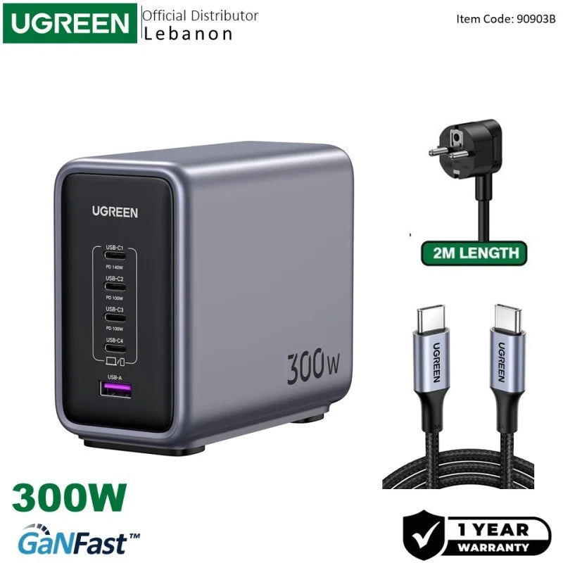 UGREEN Nexode 300W 5-Port GaN Charger