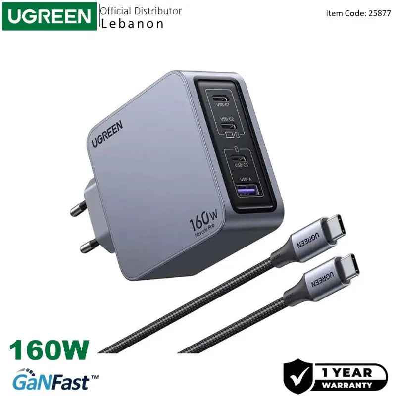 UGREEN Nexode Pro 160W 4-Port GaN Charger