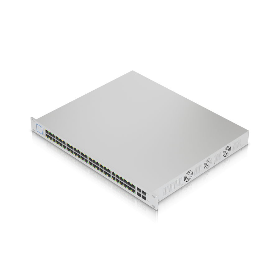 Ubiquiti UniFi Switch 48 PoE (500W) - 48-Port Gigabit PoE+ Managed Switch with 10G SFP+