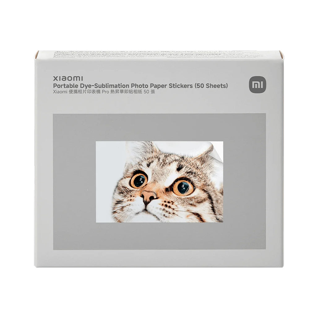 Xiaomi Portable Dye-Sublimation Photo Paper (50 Sheets) - For Photo Printer Pro