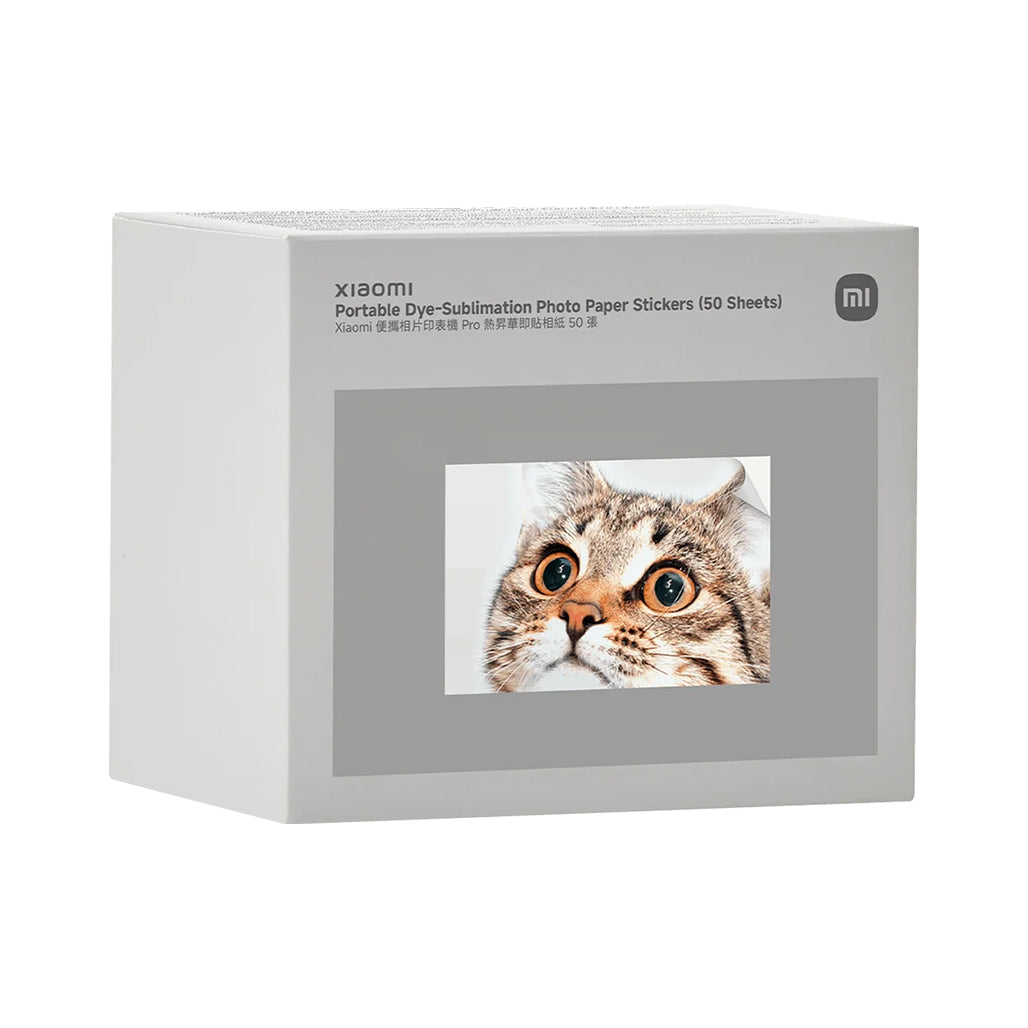 Xiaomi Portable Dye-Sublimation Photo Paper (50 Sheets) - For Photo Printer Pro