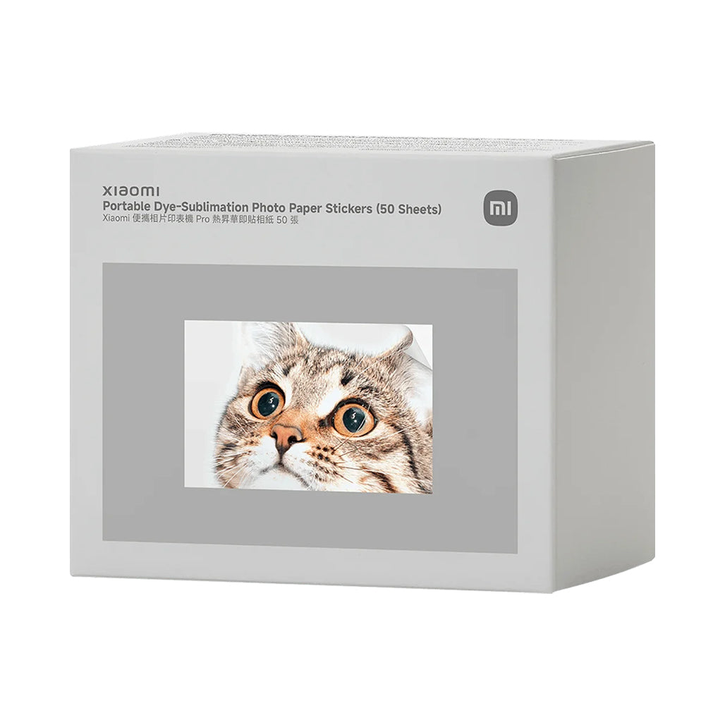 Xiaomi Portable Dye-Sublimation Photo Paper (50 Sheets) - For Photo Printer Pro
